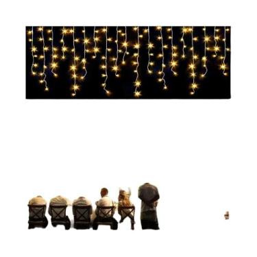 Imagem de Luzes De Natal LED Em Cortina Para Exterior, 4M, Iluminação Decorativa