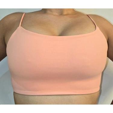 Imagem de Top Fitness Duplo  Alça Fina Suplex Poliamida Compressão - Landim Stor