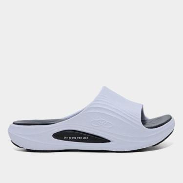 Imagem de Chinelo Olympikus Pleno, Branco, Preto, 39/40