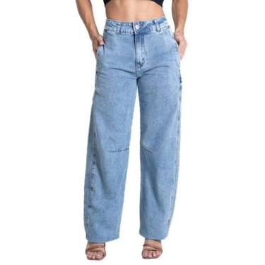 Imagem de Calça Jeans Sawary Barrel - 280547 - Azul 44, Azul, 44