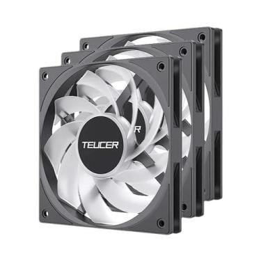 Imagem de Ventilador De PC Ultra Fino De 12CM 12V 4PIN PWM Silencioso Com Alta P
