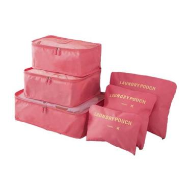 Imagem de Kit Conjunto de 6 Peças Necessair Saco de Viagem Organizador Cobertor 