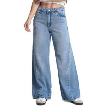 Imagem de Calça Jeans Sawary Wide Leg Petit - 282816- 38-Feminino