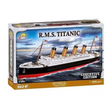 Imagem de Blocos De Montar Navio R.m.s. Titanic 1:450 Cobi 960 Peças