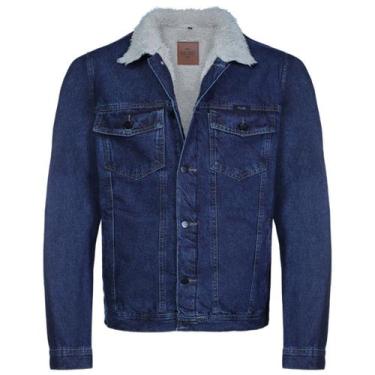 Imagem de Jaqueta Jeans Masc. 100% Algodão C/ Colete De Pelo VMJA0033 - Vilejack