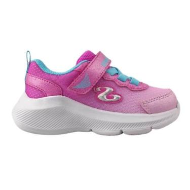 Imagem de Tênis Infantil Menina Skechers 303579l/Nvhp Cutie Walk, Rosa, Azul cla