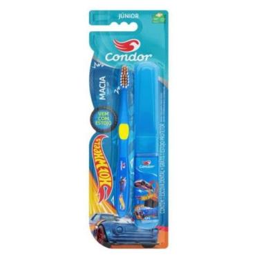 Imagem de Hot Wheels Escova Dental Infantil com Estojo Condor