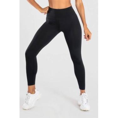 Imagem de Legging lisa cós alto preto - KAISAN