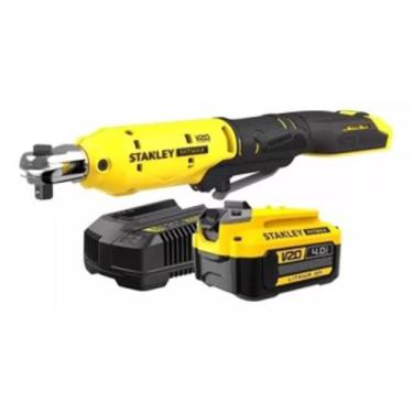 Imagem de Chave Catraca 3/8 (10mm) Scf930 Stanley + 1 Bateria 4ah + Carregador B