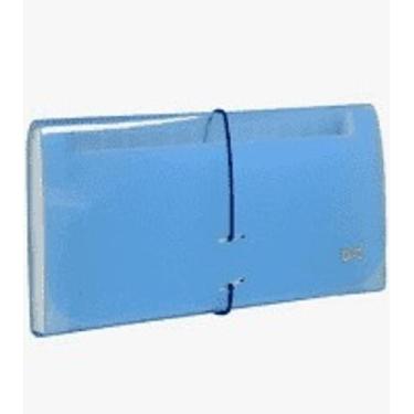 Imagem de Pasta sanfonada porta cheque 12 divisórias  dac, Azul