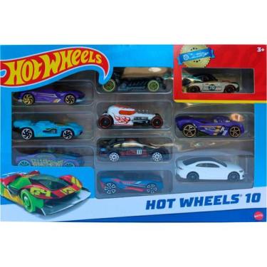 Imagem de Hot Wheels Pack 10 Carrinhos Mattel + 10 EXPOSITORES PAREDE - HOT WHEE