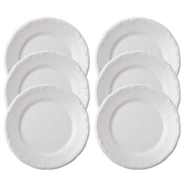 Imagem de Conjunto de Pratos Sobremesa Schmidt Porcelana Pomerode 6 Peças