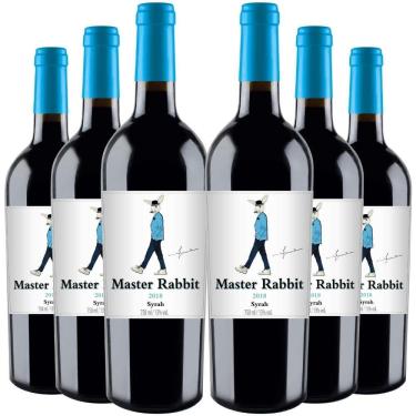 Imagem de Kit 6 Garrafas Vinho Tinto Master Rabbit Syrah 750ml