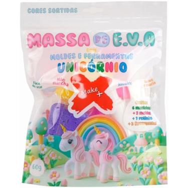 Imagem de Massa de Modelar EVA Unicórnio com Molde Temático 60g Atoxica Grupo Criativa