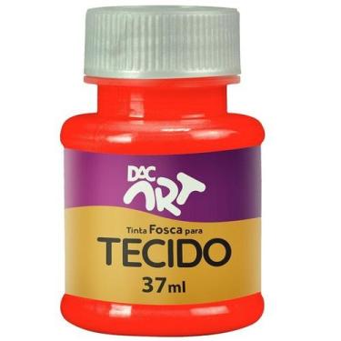 Imagem de Tinta Fosca para Tecido 37ML Vermelho Vivo DAC