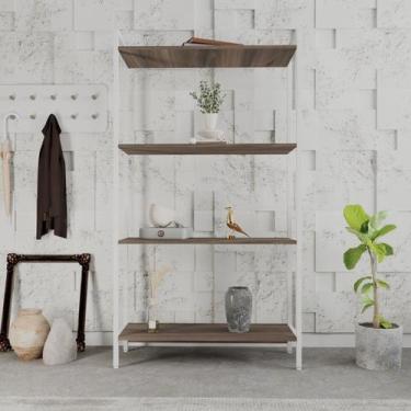 Imagem de Estante de Livros Industrial 80CMX146CM Multiuso 4 Prateleiras Active 