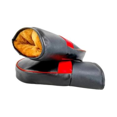Imagem de Capa De Guidão De Motocicleta Impermeável De Inverno Em PU, Luvas Quen