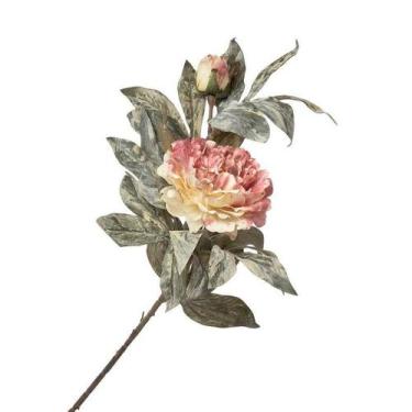 Imagem de Flor artificial peonia outonada 75 cm neu home style, ROSA