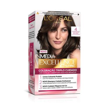 Imagem de Coloração Imédia Excellence Creme - 4 Castanho Natural 