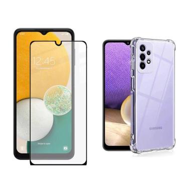 Imagem de Kit Capinha Capa Borda Antishock Compatível Samsung Galaxy A23 5G 6.6  + Película De Vidro 3D 5D 9D