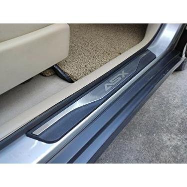 Imagem de GZBFTDH Proteção de Peitoril Soleira da Porta, para Mitsubishi ASX 2015-2022 Carro Acessórios, Aço Inoxidável Kick Plate Guard de Pedal de Limiar Protetor, Peças para Automóveis