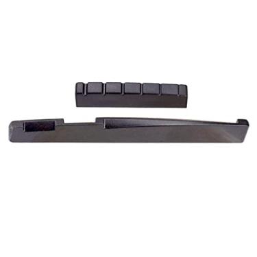 Imagem de Simhoa Conjunto de porcas de sela de ponte de guitarra clássica para peças de reposição DIY para guitarra acústica, feito