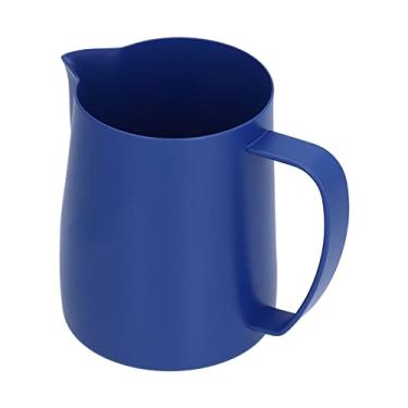 Imagem de Espumas de café jarro, pote de leite, caneca de café, copo de leite com saída de água sem gotejamento para cozinha café 400 ml/600 ml (600 ml)