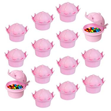 Imagem de Pote de Lembranças Festa Infantil e Aniversário Decoração Aniversário de Coroa de Princesa Rainha Rosa Azul ou Dourada (Rosa 14 Unidades)