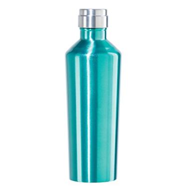 Imagem de Oggi Garrafa esportiva de aço inoxidável Deco Lustre de parede dupla selada a vácuo com tampa rosqueada (0,5 LT, 500 ml) - Verde
