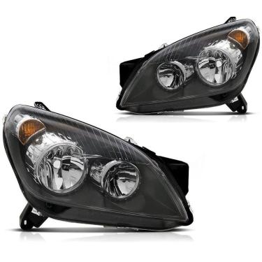 Imagem de Par Farol Mascara Negra Gm Vectra 2006 2007 2008 Manual