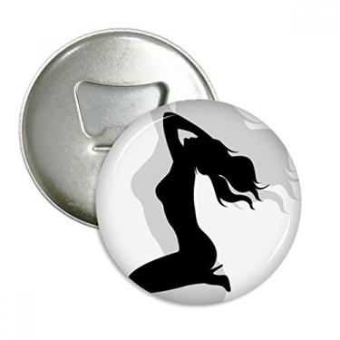 Imagem de Hot Long Hair Abridor de garrafas feminino de joelho, emblema multifuncional