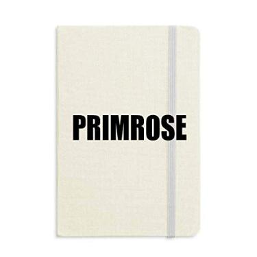 Imagem de Caderno com nome da cor Primrose capa dura clássico diário A5 presente