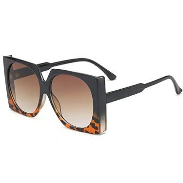 Imagem de Óculos de Sol Quadrado Cor Doce Moda Para Mulheres Vintage Laranja Rosa Gradiente Óculos de Sol Feminino Sexy Tons Sensuais, 3, Tamanho Único