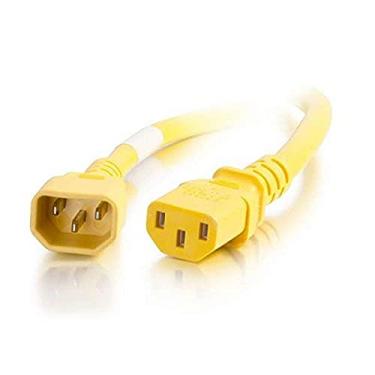 Imagem de C2G/Cables to Go 17522 C13-C14 Extensão de energia, 14 Awg, Amarelo, 8ft