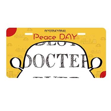 Imagem de DIYthinker Placa de carro Best Doctor Ever Citação Profissional Decoração de carro Dia da Paz