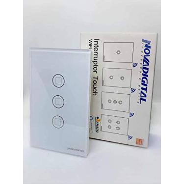 Imagem de Interruptor Novadigital WSUS3W Touch Branco 3 Teclas