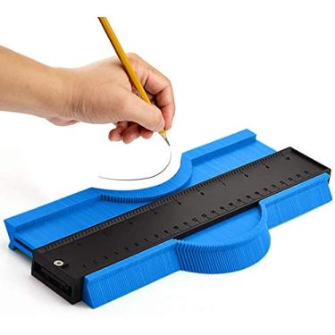 Imagem de Régua de medição de calibre de contorno duplicador de perfil, contorno da régua, duplicador de perfil de plástico irregular, duplicador de forma de medidor de calibre para ferramenta