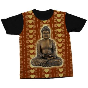 Imagem de Camiseta Buda Religião Oriental Budismo Fé Iluminação Camisa - Darkwoo