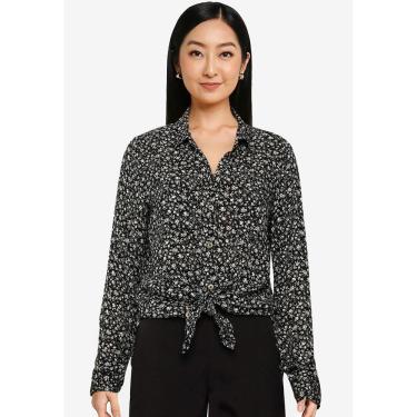 Imagem de Camisa Hollister Feminina Estampada Front Lace 