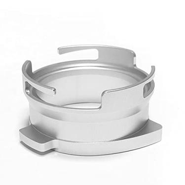 Imagem de Funil de dosagem de pó de café sem as mãos de 54 mm Funil de dosagem de liga de alumínio para uso doméstico Funil de dosagem anti-fly Acessório prático reutilizável adequado para portafiltros