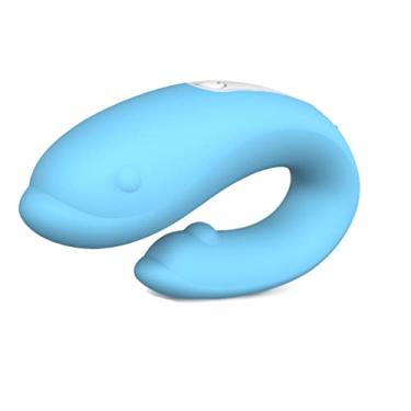 Imagem de Brinquedo estimulador vibrador portatil em forma de u pequeno vibrador pequeno brinquedo de lingua de bala para mulheres controle remoto massageador em forma de u E2X
