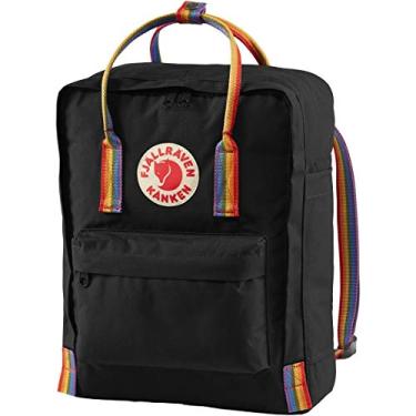 Imagem de FJÄLLRAVEN Kånken, estampa laranja-arco íris queimado, tamanho único
