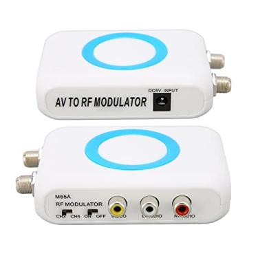 Imagem de Modulador De RF Digital, Modulador De RF M65A-NTSC RCa Para Modulador De RF Conversor Coaxial De RF Com Suporte Para Saída AV, Conversor Profissional De Desmodulador HD VHF Para Sistema CATV