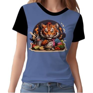 Imagem de Camisa Camiseta Tshirt Chefe Tigre Cozinheiro Cozinha Hd 3 - Enjoy Sho