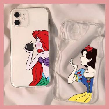 Imagem de Capa de Telefone Disney Clear Snow White Silicone  Princesa Capa  iPhone 15  14  11  12  13  Mini
