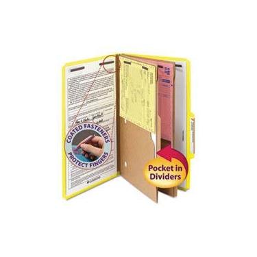 Imagem de Smead - Pastas De Prensa Com Dois Divisores De Bolso Legal Seis Seção Amarelo 10 / Caixa" Categoria Do Produto: Pastas De Arquivo Portable & Storage Box Arquivos/Pastas"