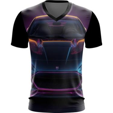 Imagem de Camiseta Gola V Carro Neon Dark Silhuette Sportive 4 - Kasubeck Store