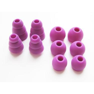 Imagem de Fone de ouvido de substituição roxo compatível com fones de ouvido Monster Beats Dr. Dre Tour, urBeats 2.0, Heartbeats 2.0 (Lady Gaga), DiddyBeats e Monster Turbine Pro intra-auriculares