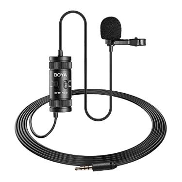 Imagem de BOYA Microfone de lapela Lavalier – Sem bateria, por M1 Pro ll Microfone condensador omnidirecional para iPhone câmera Android PC Windows – para YouTube, entrevista, gravação de vídeo 6 m