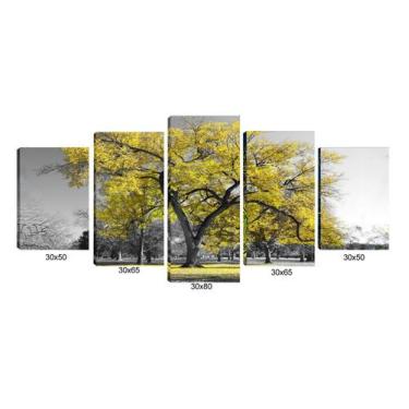 Imagem de Quadro 70X150cm Em Impressão Digital Árvore Amarela  Atelier Valverde